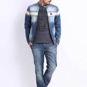 Veste en jean pour homme en coton lourd de style Hip Hop Collection hiver en matériau de marque pure Veste en jean pour homme - Product Image 5