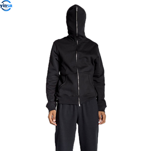 Vente en gros de sweat-shirt avec fermeture éclair sur le visage intégral avec strass vierge pull pour homme veste manteau sweats à capuche zippés avec fermeture éclair pour hommes avec LOGO personnalisé - Product Image 2