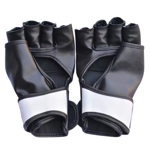 Dolanto Sports Half Figure MMA Gants de boxe pour adultes Résistance aux chocs du poignet réglable en cuir imperméable de haute qualité - Product Image 2