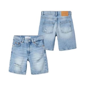 Jeans de Mezclilla para Niños, Corte Slim, Estilo Casual Elegante, Ecológicos, Transpirables, Elásticos, Color Azul, Diseño Personalizable, Precio - Product Image 5