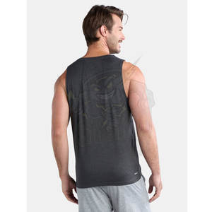 Débardeur sans manches à col rond en coton ultra doux pour hommes, coupe confortable, personnalisable, de haute qualité, respirant et léger, salle de sport d'été - Product Image 5