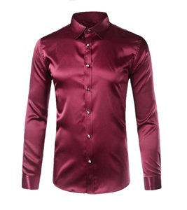Chemise habillée formelle pour hommes, chemises habillées unies, travail de bureau, décontractées, personnalisées, vente en gros OEM ODM - Product Image 4