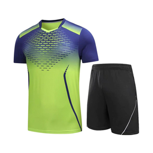 Wholesale Men's Tennis Uniforms Custom Logo Breathable Fabric <b>Polyester</b> <b>Shirts</b> and Skirts Set with Custom Colors - Product Image 5