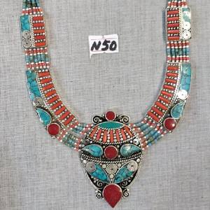 Colliers pendentifs mode métal corail rouge - Product Image 5