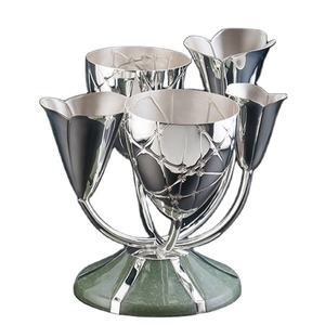 Cuenco con diseño de flores y frutas secas para cocina, cuenco con forma redonda, hecho a mano, color negro y verde - Product Image 1