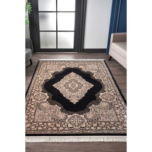 Alfombra Moderna Beige de Netline Home Depot, Fibra Sintética Resistente, No Desprende Pelusa, Fácil de Limpiar, para Sala de Estar - Product Image 1