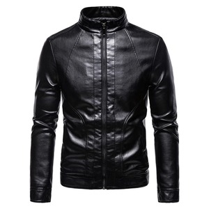 Veste en cuir véritable pour homme, coupe slim, tendance hip-hop, imperméable, coupe-vent, haut de gamme, polyvalente, décontractée - Product Image 6