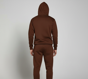 Survêtement lourd unisexe | Tenue d'hiver de qualité supérieure | Sweat à capuche solide personnalisable et joggers 100% coton respirant - Product Image 4