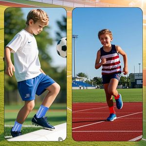 Calcetines de agarre para jóvenes, calcetines deportivos atléticos de fútbol para niños, niñas, 3 pares de calcetines de nailon - Product Image 5