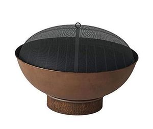 Pozo de fuego multiusos construido con lavabo de cobre y patas de hierro duraderas adecuado para patios rústicos y clásicos modernos - Product Image 6