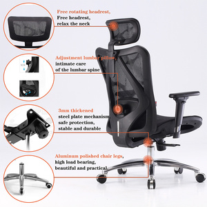 Sillas al por mayor <span class=keywords><strong>SIHOO</strong></span> <span class=keywords><strong>M57</strong></span> Mesh Task Chair Masaje Espalda Resto Giratorio Ergonómico Oficina Asiento de oficina Respaldo - Product Image 3
