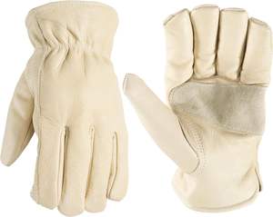Guantes de cuero vacuno de alta calidad, resistentes al desgaste, para soldadura, protección laboral, construcción, para hombres - Product Image 1