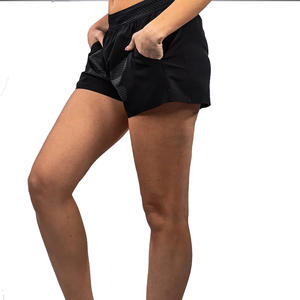 Pantalones cortos de entrenamiento para mujer personalizados Pantalones cortos de gimnasio de secado rápido de longitud corta Ropa deportiva OEM - Product Image 2