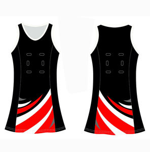 Haute qualité réversible imprimé bas quantité minimale de commande conception d'équipe personnalisée femmes sans couture respirant Netball robe Tennis porter des uniformes - Product Image 3