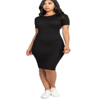 Robe décontractée longue jusqu'aux genoux pour femme, imprimée en sérigraphie, taille personnalisée, infroissable, en Spandex/Coton, coupe ajustée moulante, pour le quotidien