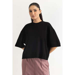 Chemisier pour femme à coupe classique, respirant, à manches courtes, en tissu polyester, décontracté, confortable, style simple, léger, devant ODM - Product Image 3