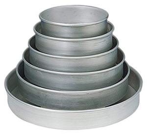 กระทะกลมอลูมิเนียมเกรดใช้กับอาหารใช้ในครัวเรือนอุปกรณ์ทำอาหารในโรงงานอบ - Product Image 1