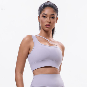 Sujetador Deportivo Transpirable Sin Costuras para Mujer, Soporte Medio, Ajustable, con Logotipo Frontal, Antibacteriano, para Yoga, Gimnasio, Correr, Entrenamiento, Fitness - Product Image 1