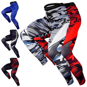 กางเกงไนลอนรัดรูปยาวถึงเข่าพิมพ์ดิจิตอลกางเกงออกกำลังกาย Jiu Jitsu กิโมโนยางยืดกางเกง MMA แรชการ์ดหุ้มขาของผู้ชาย - Product Image 6