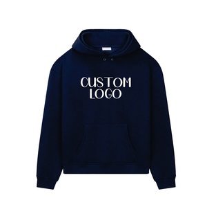 OEM Logo personnalisé unisexe broderie coton polyester imprimé hommes pull uni pull polaire sweat à capuche - Product Image 4