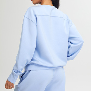 Otoño e Invierno nuevo abrigo deportivo Mujer suave ceroso Modal manga larga Yoga desgaste al aire libre suelto Casual Sudadera con capucha Fitness Wear - Product Image 2