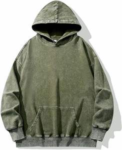 Sweats à capuche dégradés pour hommes avec séchage rapide et teintes unies Basics Sweats à capuche en coton mélangé pour la saison hivernale - Product Image 5