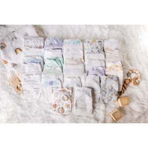 Paquete Variado de Pañales Preparados para Padres, para Bebés de Todas las Edades, de Tela Impresa y Desechables, Hechos de Algodón - Product Image 6