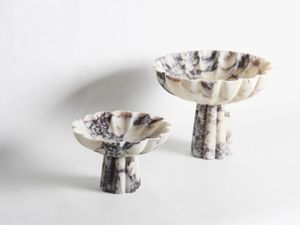 Vente chaude Élégant Blanc Marbre Piédestal Bol Décoratif Résine Affichage pour La Décoration Intérieure et Salle À Manger Centre De Table - Product Image 5