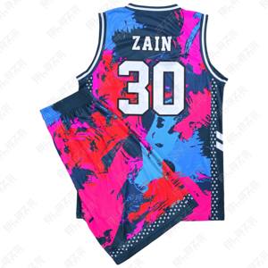 Factory Wholesale Youth Sports Wear-Custom Top <b>Basketball</b> Jersey Shorts Moisture Wicking Summer Printed Techniques Plus <b>Size</b> - Product Image 2