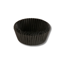 Fabriqué en Italie Papier sulfurisé personnalisable Jetable Rond Noir Cuisson Tasse Cupcake Doublures Muffins Cas Taille Différente