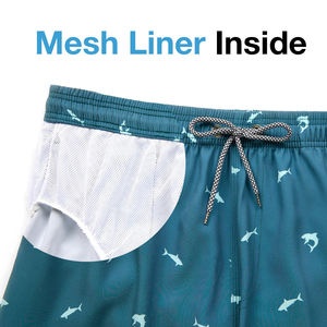 Pantalones Cortos de Playa Personalizados de Buen Estilo, Pantalones Cortos de Secado Rápido con Elasticidad en 4 Direcciones, Pantalones Cortos de Surf para Hombre con Cordón, Bañadores - Product Image 4