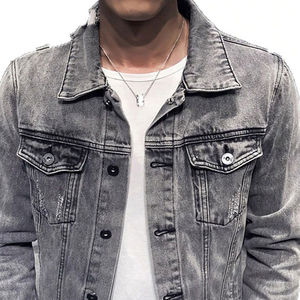 Vente à Chaud Veste en Denim Slim Fit Décontractée pour Hommes Meilleur Design Vêtements d'Extérieur à la Mode de Haute Qualité - Product Image 2