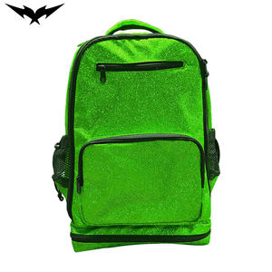 Mochila Escolar Ligera y Duradera con Brillantina, Cierre de Cremallera Unisex, Bolsa para Estudiantes, Diseño Brillante para Equipos de Animadoras, Moderna - Product Image 1