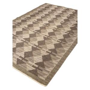 Tapis en laine noués à la main Clan Grey & Black 9x12, motifs géométriques et abstraits pour l'entrée de la maison ou la chambre d'un adolescent - Paem-794 - Product Image 2