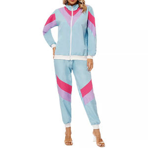 ชุดวอร์ม100% โพลีเอสเตอร์สำหรับผู้หญิงชุดวอร์มผ้าไนล่อนสำหรับผู้หญิงชุดวอร์มผ้าโพลีเอสเตอร์แบบสั่งทำน้ำหนักเบา - Product Image 4