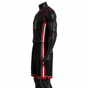 Conjunto de Uniforme de Baloncesto para Hombre, Ligero, de Poliéster, Ropa Deportiva para Equipo de Baloncesto, OEM - Product Image 4