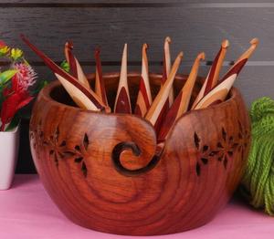 Ganchos de ganchillo mixwood hechos a mano ergonómicos de 3,5mm a 12 mm grabados con tamaños regalo para amantes del ganchillo regalo del Día de la madre - Product Image 2