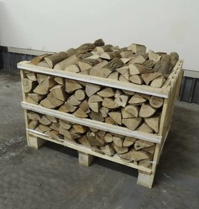 Hardwood Firewood Logs <b>Stackable</b> Storage <b>Crate</b> Outdoor Wood Rack for Chimney and Fireplace Use. - Product Image 1