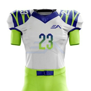 Concevez vos propres uniformes de football américain respirants à manches courtes avec logo personnalisé et ajustement confortable - Product Image 3