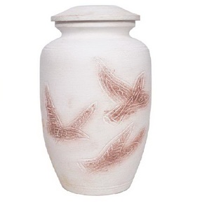 Urna funeraria de estilo clásico de nuevo diseño para decoración del hogar con acabado blanco para urna conmemorativa con diseño pulido a precio mayorista - Product Image 2