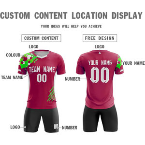 Ropa deportiva unisex, uniformes de fútbol de poliéster 100%, precio al por mayor, camisetas de media manga, kits de fútbol, venta de alta calidad transpirable - Product Image 6