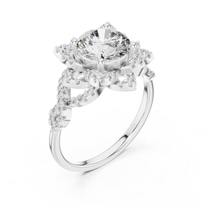 Anillo de Oro Amarillo de 14K con Diamante Redondo Cultivado en Laboratorio |   Anillo de Aniversario |   Diamante Cultivado Nuevo - Product Image 6
