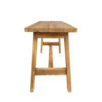 Banc pliable Gubuk Bali en bois massif, design minimaliste moderne, démontable, écologique, pour chambre à coucher, salon, hôtel