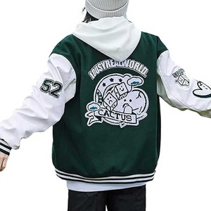 Nouvelle veste universitaire personnalisée pour hommes Patchwork Letterman veste de baseball patchs de broderie Bomber vestes universitaires - Product Image 3