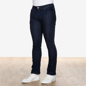 Usine personnalisé décontracté taille haute Jean jambe large hommes 14 -16 oz Jean japonais lisière Baggy Indigo Baggy Jean fabriqué au Pakistan - Product Image 5