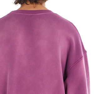 Personnalisé de haute qualité broderie personnalisée Sun Fade acide Wash sweat-shirt surdimensionné Streetwear goutte épaule hommes sweats - Product Image 4