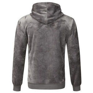 Best Selling Trending Heavyweight Pullover Velour <b>Hoodies</b> <b>Men</b> <b>Thick</b> Custom Comfortable Basic Cotton Blended Velvet <b>Hoodies</b> - Product Image 6