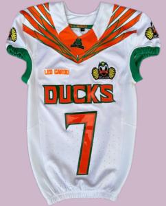 ชุดยูนิฟอร์มอเมริกันฟุตบอลขายส่งปี 2024 แห้งเร็ว ระบายอากาศได้ดี ป้องกันแบคทีเรีย โพลีเอสเตอร์ 100% รับทำโลโก้ตามสั่ง ชุดพร้อมไซส์ ดีไซน์ใหม่ รับผลิตแบบ OEM - Product Image 4