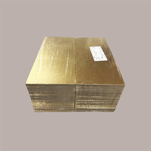 Food Grade 15x30 cm Gold and Black Rigid Cake Board Tray 10 kg Capacity Made in Italy Code 09415 <b>Paper</b> & <b>Paperboards</b> - Product Image 3