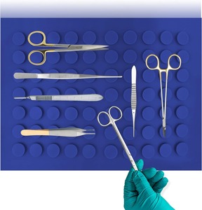 เสื่อ/แผ่นเครื่องมือแม่เหล็กผ่าตัดสําหรับเครื่องมือผ่าตัด ถาดเครื่องมือแบบยืดหยุ่นและกันลื่น เสื่อแม่เหล็ก - Product Image 3